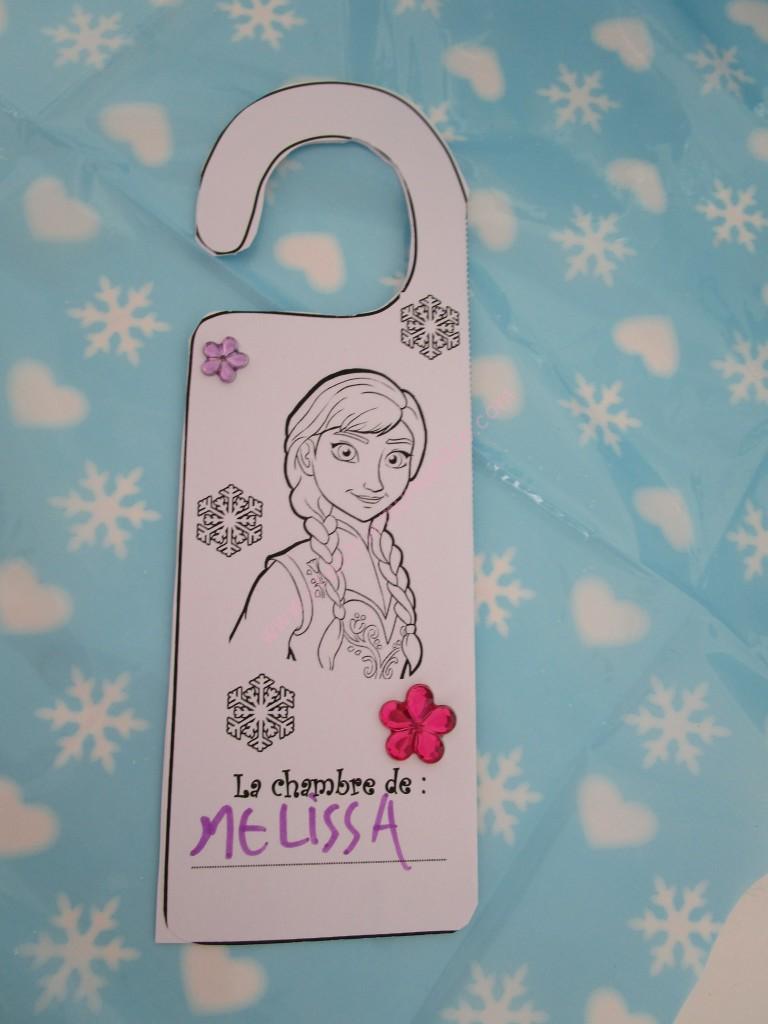 Plaque De Porte Ovale Personnalisée La Reine Des Neiges - Avec Prénom