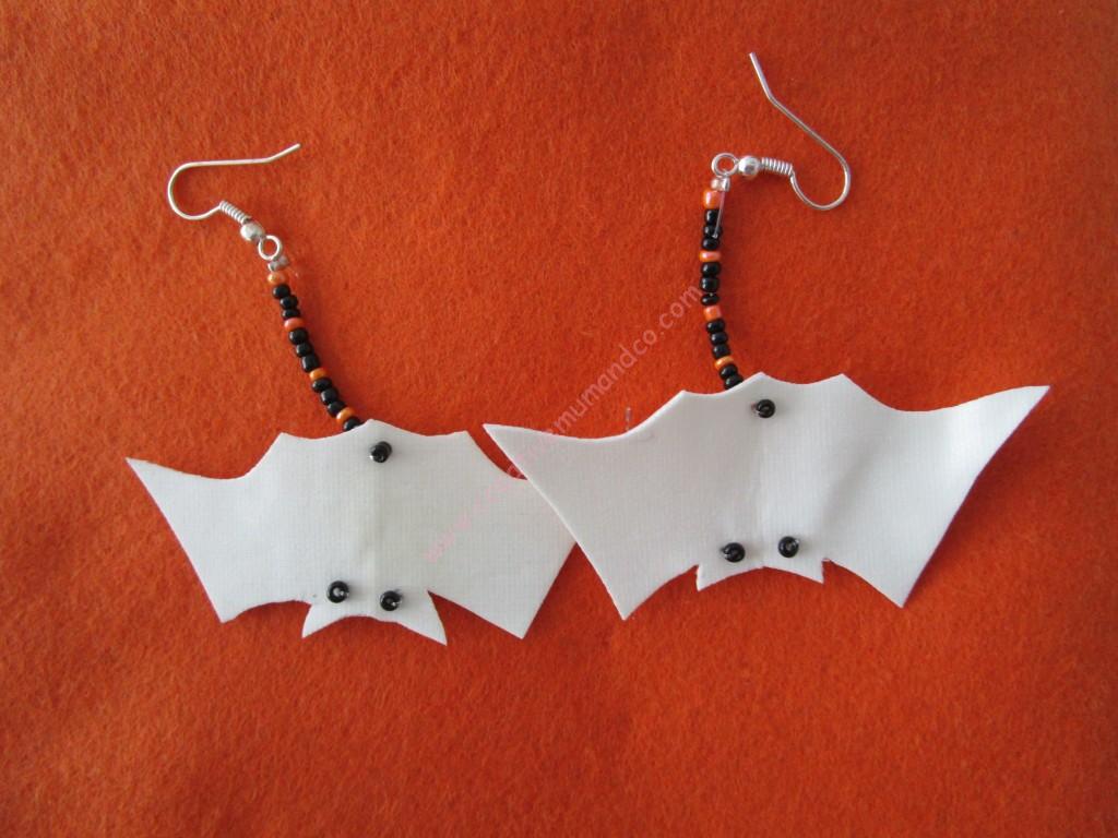Boucles D’oreilles Halloween Citrouille-lanterne – Fait Main En Bois – Neuf Avec étiquettes