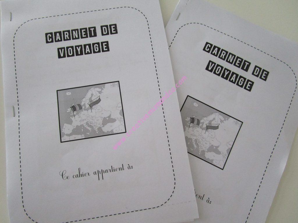Un carnet de voyage à imprimer pour les enfants