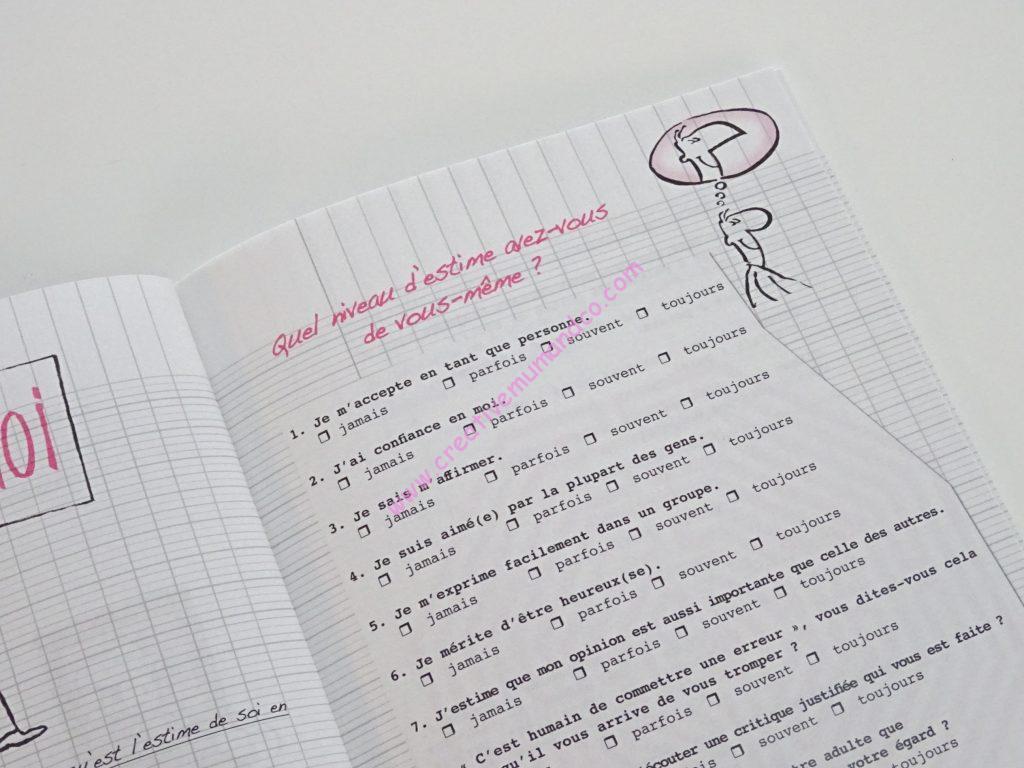 "Petit cahier d'exercices d'estime de soi" -Editions Jouvence