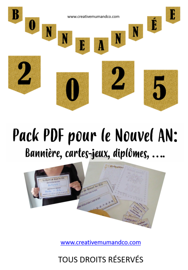 [PDF] Pack Animation Fête Nouvel an Bannière Jeux Décoration Carte magique Diplôme